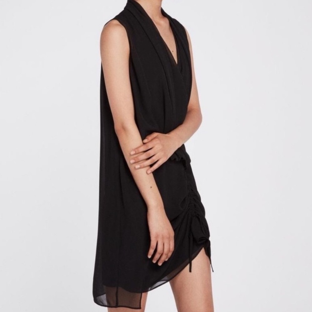 All Saints Black Mini Dress - Picture 2 of 7